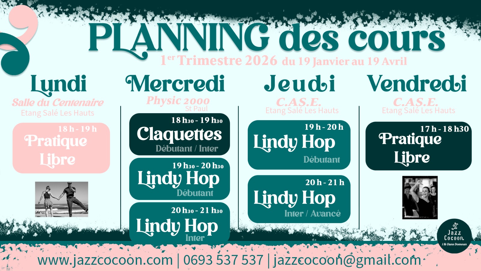 Planning cours T1 2026